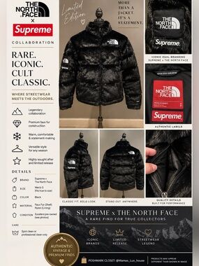 Supreme & The North Face COLLAB!! Faux Fur Nuptse Jacket